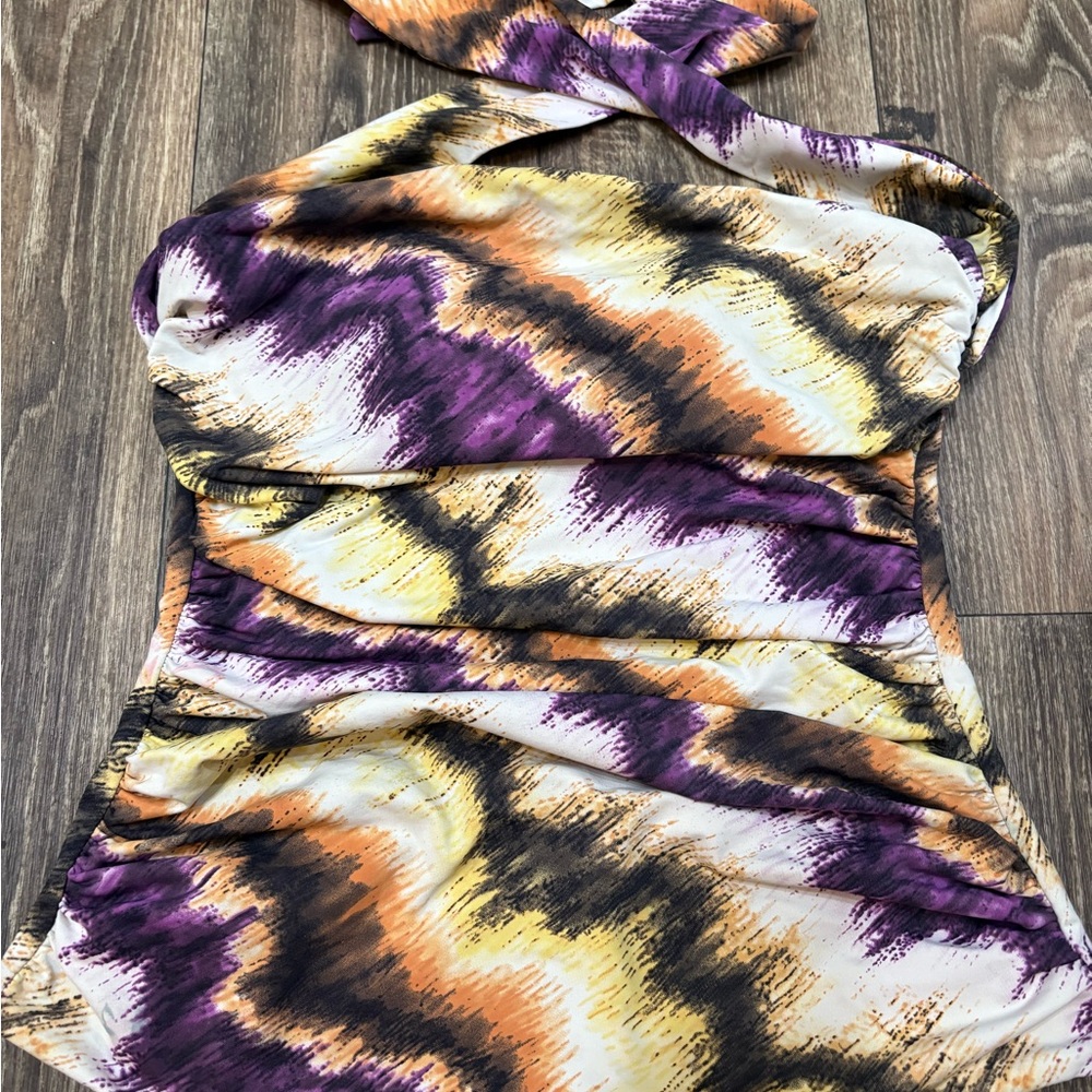 Vibrant Purple and Yellow Tank Top